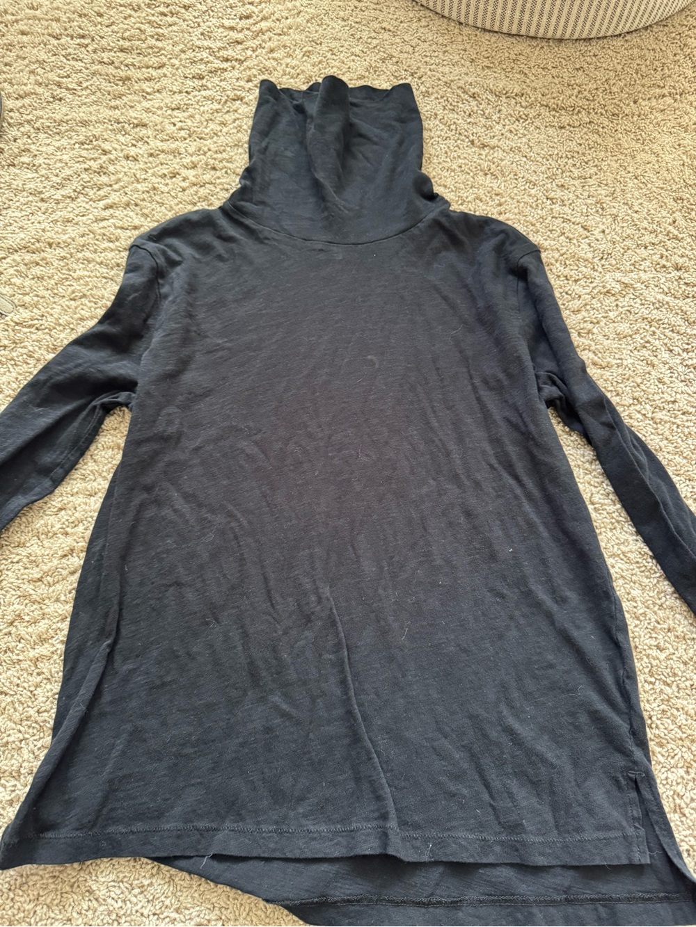 Madewell Black Lightweight Turtleneck Sweater